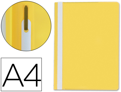 Carpeta dossier fastener Q-Connect A4 PVC amarillo